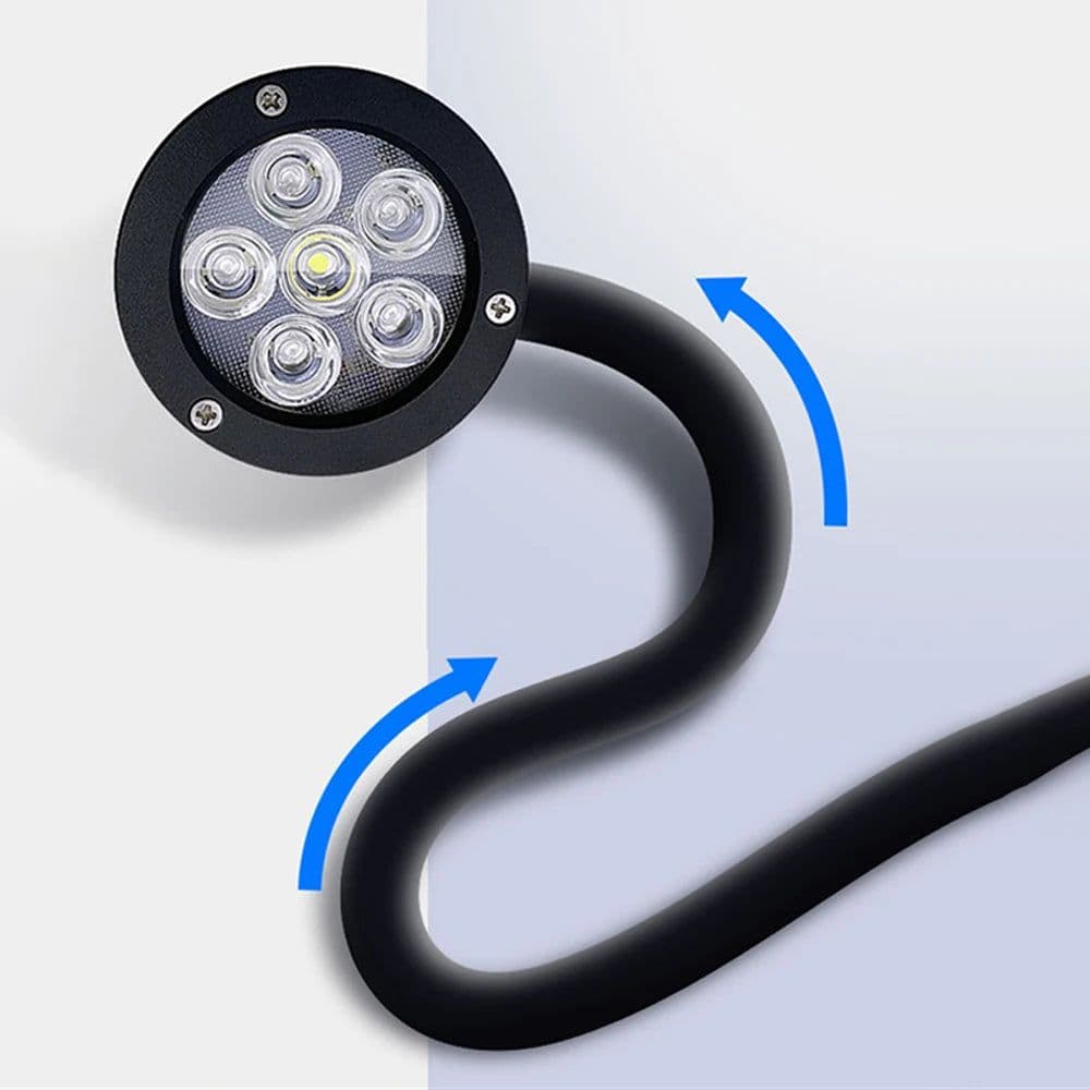image-Pico Refugium LED 18W Full Spectrum Aquarium Light With Timer 90V-240V Metal Tube Adjustable Angle For 30-50CM Sea Tank