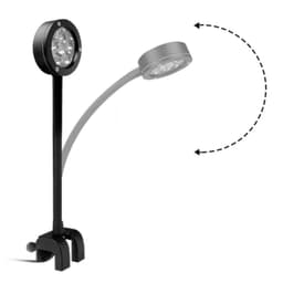 image-Pico Refugium LED 18W Full Spectrum Aquarium Light With Timer 90V-240V Metal Tube Adjustable Angle For 30-50CM Sea Tank