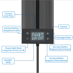 image-120cm Aquarium LED Light Fish Tank Light Underwater Lamp Aquariums Decor Lighting Planted Lights EU Plug IP68 Waterproof