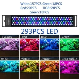 image-120cm Aquarium LED Light Fish Tank Light Underwater Lamp Aquariums Decor Lighting Planted Lights EU Plug IP68 Waterproof