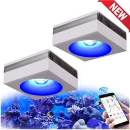 image-NEW PopBloom RL90 WiFi Led Aquarium Light Full Spectrum, Reef Light Aquarium Saltwater Coral Growing Marine Aquarium Tank Lamp
