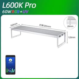 image-WEEK AQUA L Series APP Control Dimmer & Timer RRB+UVA Aquarium Lighting Planted Led Light