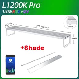 image-WEEK AQUA L Series APP Control Dimmer & Timer RRB+UVA Aquarium Lighting Planted Led Light
