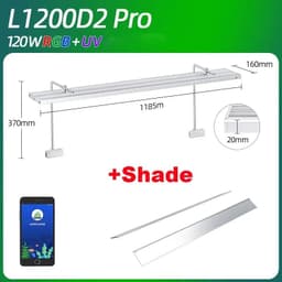 image-WEEK AQUA L Series APP Control Dimmer & Timer RRB+UVA Aquarium Lighting Planted Led Light