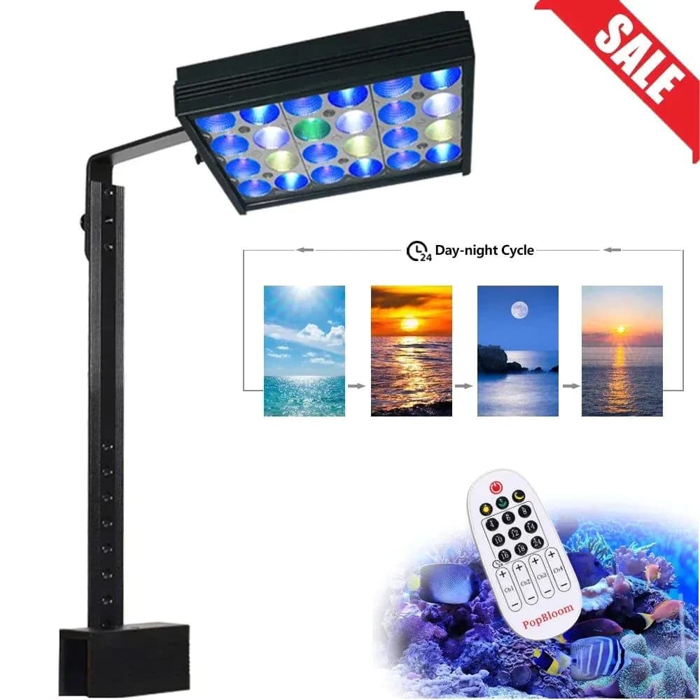 image-PopBloom Led Aquarium Lamp for Aquarium Led Lighting Aquarium Reef Coral Marine Aquarium Light Led Tank Remote Control Shannon16