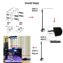 image-PopBloom Led Aquarium Lamp for Aquarium Led Lighting Aquarium Reef Coral Marine Aquarium Light Led Tank Remote Control Shannon16