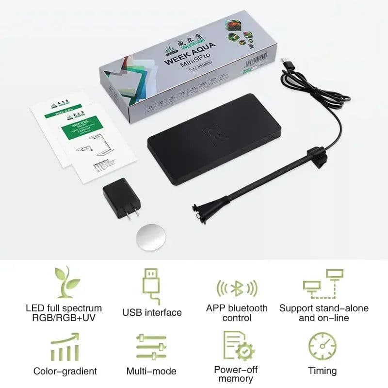 image-WEEK AQUA USB aquarium light Plant Grow Full spectrum LED Ecology Microlandscape light Nano aquarium light