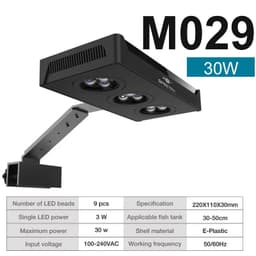 image-Spectra Nano M029 Aquarium Light 30W/40W Saltwater Lighting With Touch Control For Coral Reef Fish Tank