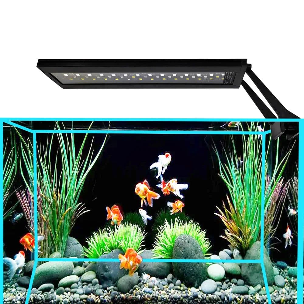 image-110V-240V 24/7Aquariums Lights Full Spectrum Adjustable LED Light Fish Tank Decoration Aquatic Plant Growth Waterproof Lighting
