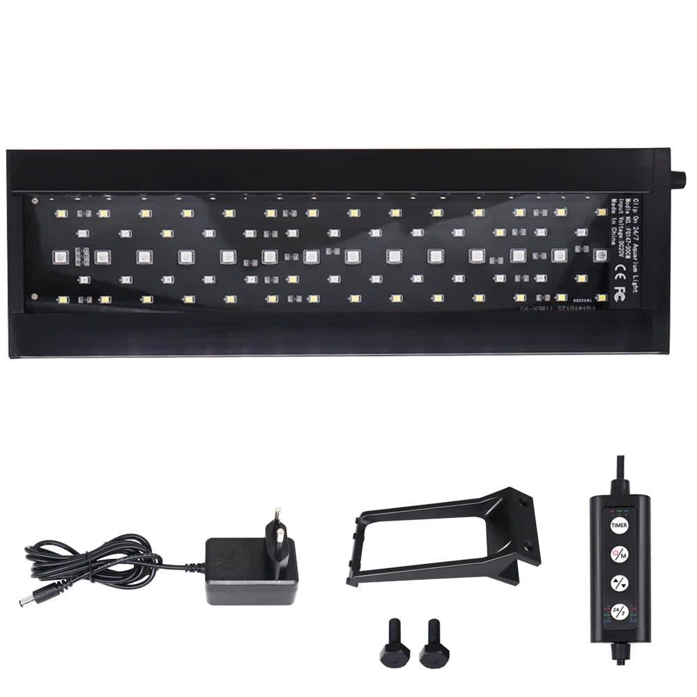 image-110V-240V 24/7Aquariums Lights Full Spectrum Adjustable LED Light Fish Tank Decoration Aquatic Plant Growth Waterproof Lighting