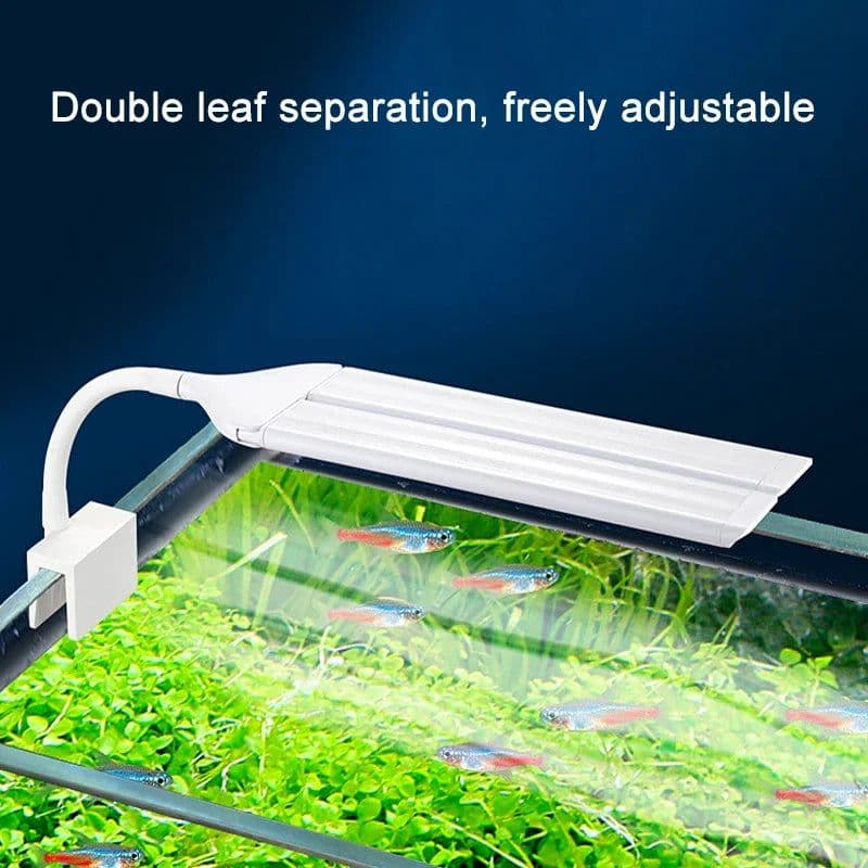 image-Super Bright Clip Lamp LED Aquarium Light for Aquatic Plant Grow Fish Tank Full Spectrum Timing Lamp 220-240V 30~70CM 4W 8W 13W