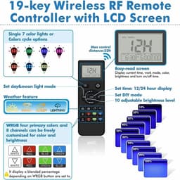 image-yyaqua Remote Control Aquarium Light 60-105CM RGBW LED
