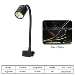 image-Super Slim LED Aquarium Light Lighting plants Grow Light 3W/5W/6W Aquatic Plant Lighting Waterproof Clip-on Lamp For Fish Tank