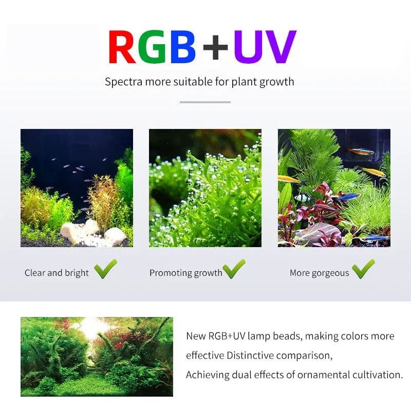 image-Week Aqua P Series Aquarium LED Light, RGB Landscaping Lamp, App Control, Adjustable Height