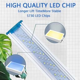 image-Super Slim LED Aquarium Lighting Rgb Aquatic Plant Light 18-58CM Extensible Waterproof Clip for Fish Tank 90-260V Color Lights