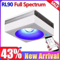 image-PopBloom RL90 WiFi Led Aquarium Light Full Spectrum,App Control Marine Aquarium Light for Reef Coral Seawater Aquarium Tank Lamp