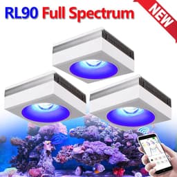 image-PopBloom RL90 WiFi Led Aquarium Light Full Spectrum,App Control Marine Aquarium Light for Reef Coral Seawater Aquarium Tank Lamp
