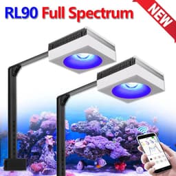image-PopBloom RL90 WiFi Led Aquarium Light Full Spectrum,App Control Marine Aquarium Light for Reef Coral Seawater Aquarium Tank Lamp