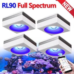 image-PopBloom RL90 WiFi Led Aquarium Light Full Spectrum,App Control Marine Aquarium Light for Reef Coral Seawater Aquarium Tank Lamp