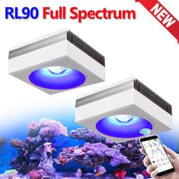 image-PopBloom RL90 WiFi Led Aquarium Light Full Spectrum,App Control Marine Aquarium Light for Reef Coral Seawater Aquarium Tank Lamp