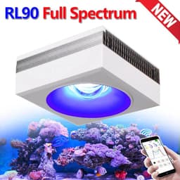 image-PopBloom RL90 WiFi Led Aquarium Light Full Spectrum,App Control Marine Aquarium Light for Reef Coral Seawater Aquarium Tank Lamp