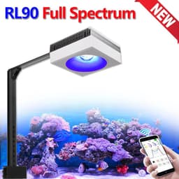 image-PopBloom RL90 WiFi Led Aquarium Light Full Spectrum,App Control Marine Aquarium Light for Reef Coral Seawater Aquarium Tank Lamp