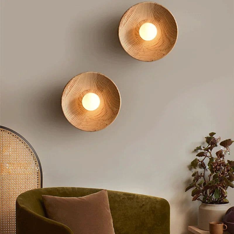 image-tmlliey Japanese Retro Wood Wall Lamp G9 LED Sconce