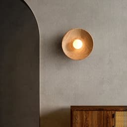 image-tmlliey Japanese Retro Wood Wall Lamp G9 LED Sconce