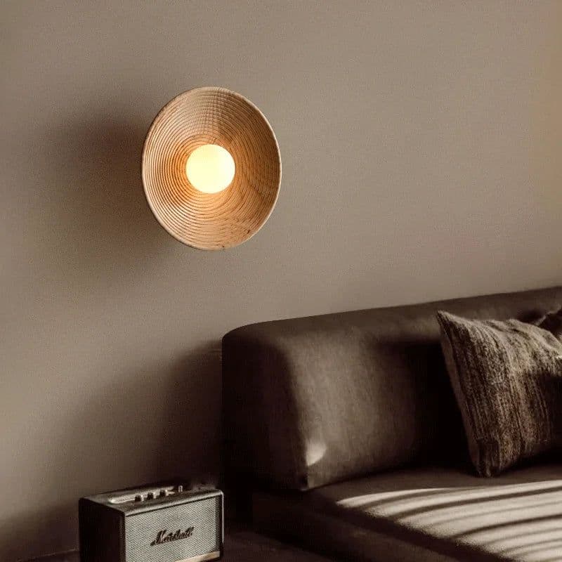 image-tmlliey Japanese Retro Wood Wall Lamp G9 LED Sconce