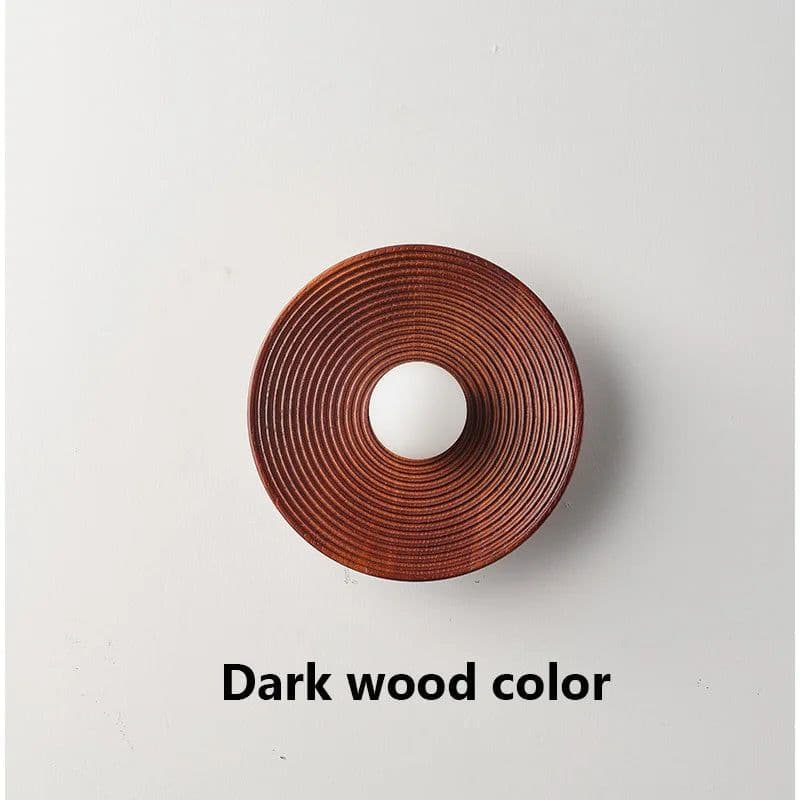 image-tmlliey Japanese Retro Wood Wall Lamp G9 LED Sconce
