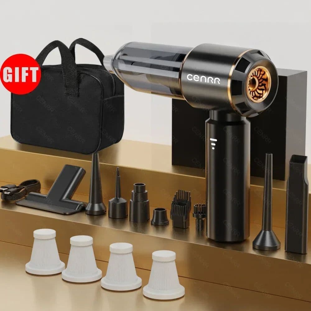 image-CENRR 360000PA Car Vacuum Cleaners Home Appliance Wireless Cleaner Portable HandHeld Powerful Vacuum Cleaner Cleaning Machine