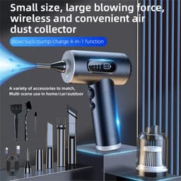 image-Car Vacuum Cleaner 290000Pa Strong Suction Wireless Vacuum Cleaner Handheld Vacuum Pump Cordless Robot for Car Home Appliance