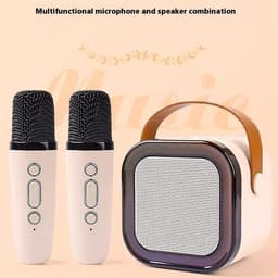 image-Wireless Bluetooth Audio Mini Microphone Singing And Singing All-in-one Machine Children's Family Ktv Suit