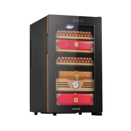 image-VEVOR Electric Humidor, 48L, 350 Counts Electric Cigar Humidor Cabinet with Cooling Temperature Control, Spanish Cedar Wood Shelves & Drawers, Mechanical Hygrometer, 4 Layers, Cooler for Household