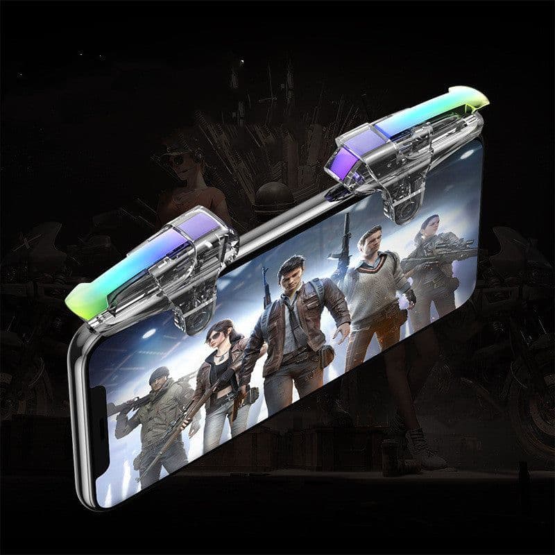 image-Yoteen Metal Trigger For Shooting Game L1 R1 Aim Fire Button Mobile Phone Joystick Controller