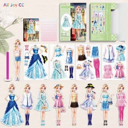 image-Magnetic Dressing Stickers Baby Clothing Stickers Book Toys
