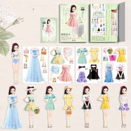 image-Magnetic Dressing Stickers Baby Clothing Stickers Book Toys