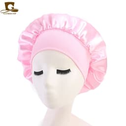 image-New wide-brimmed high-elastic headband night cap ladies chemotherapy cap hair care cap TJM-301
