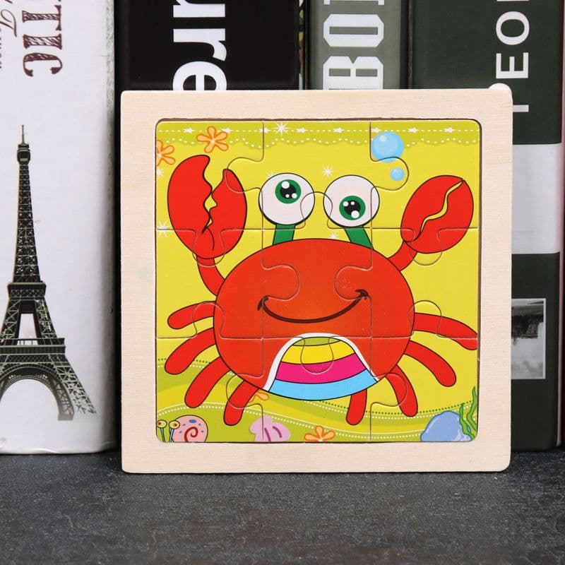image-Children's Toy Educational Zodiac Wooden Puzzle