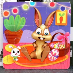 image-Children's Toy Educational Zodiac Wooden Puzzle