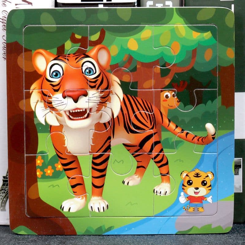 image-Children's Toy Educational Zodiac Wooden Puzzle