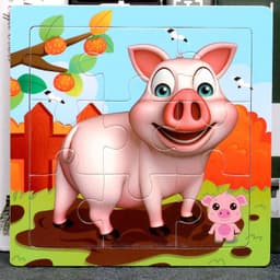 image-Children's Toy Educational Zodiac Wooden Puzzle