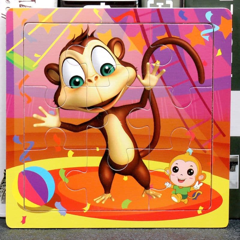 image-Children's Toy Educational Zodiac Wooden Puzzle