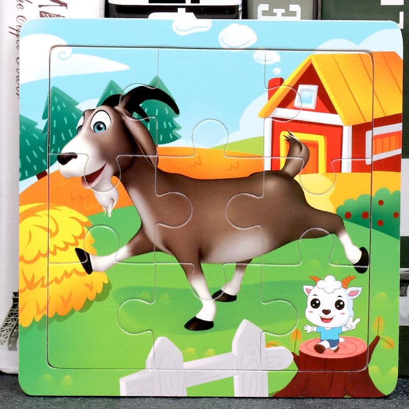 image-Children's Toy Educational Zodiac Wooden Puzzle