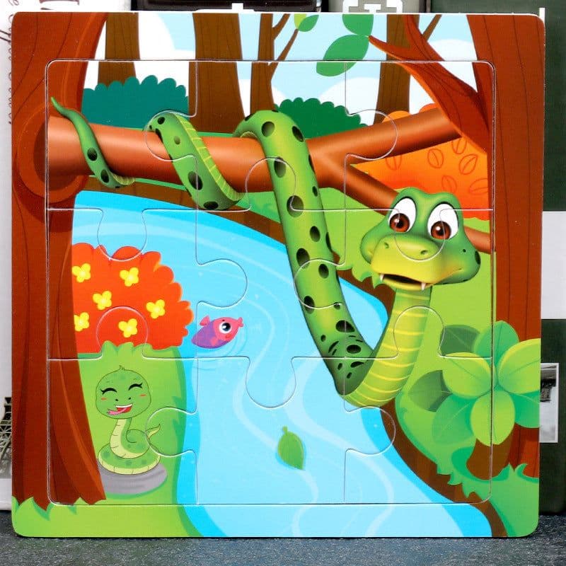 image-Children's Toy Educational Zodiac Wooden Puzzle