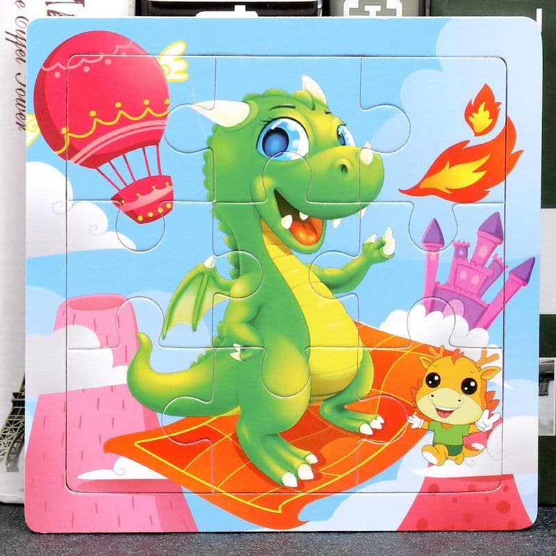 image-Children's Toy Educational Zodiac Wooden Puzzle