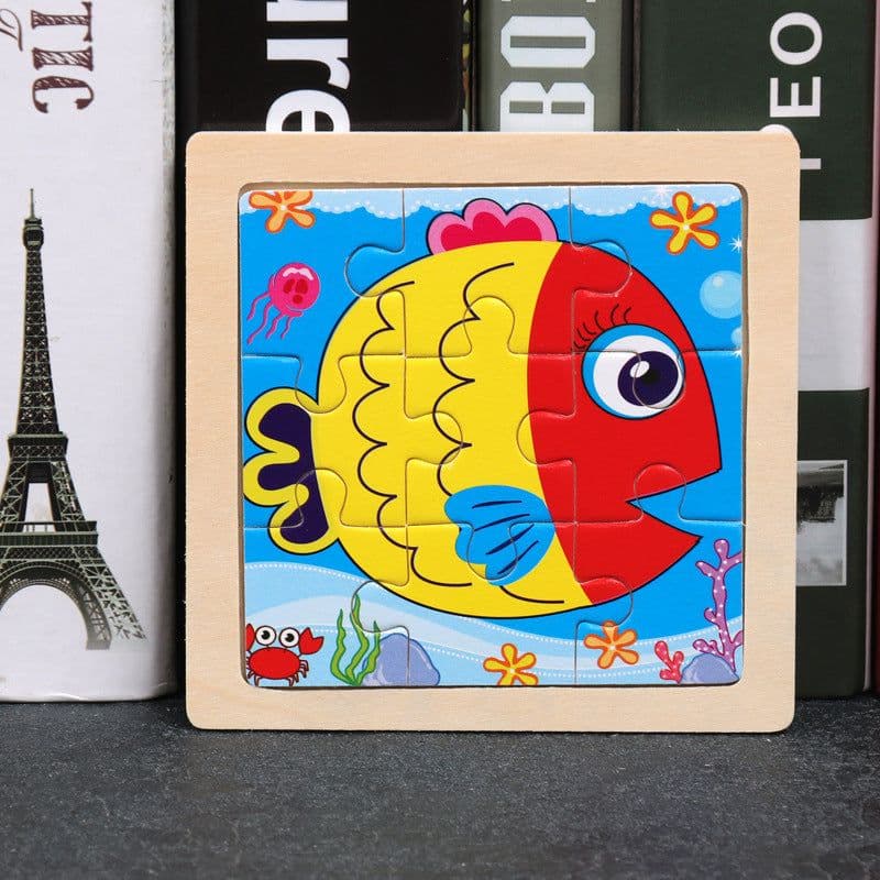 image-Children's Toy Educational Zodiac Wooden Puzzle