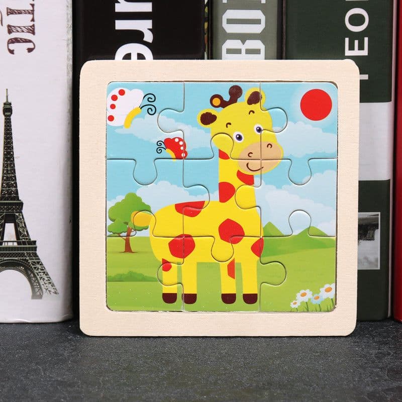 image-Children's Toy Educational Zodiac Wooden Puzzle
