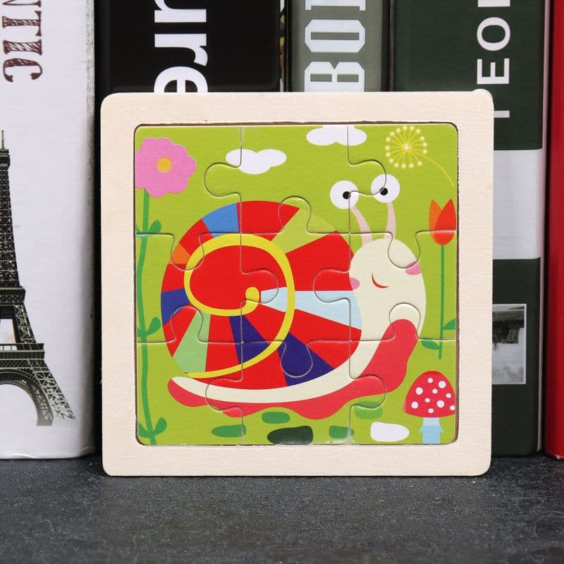 image-Children's Toy Educational Zodiac Wooden Puzzle