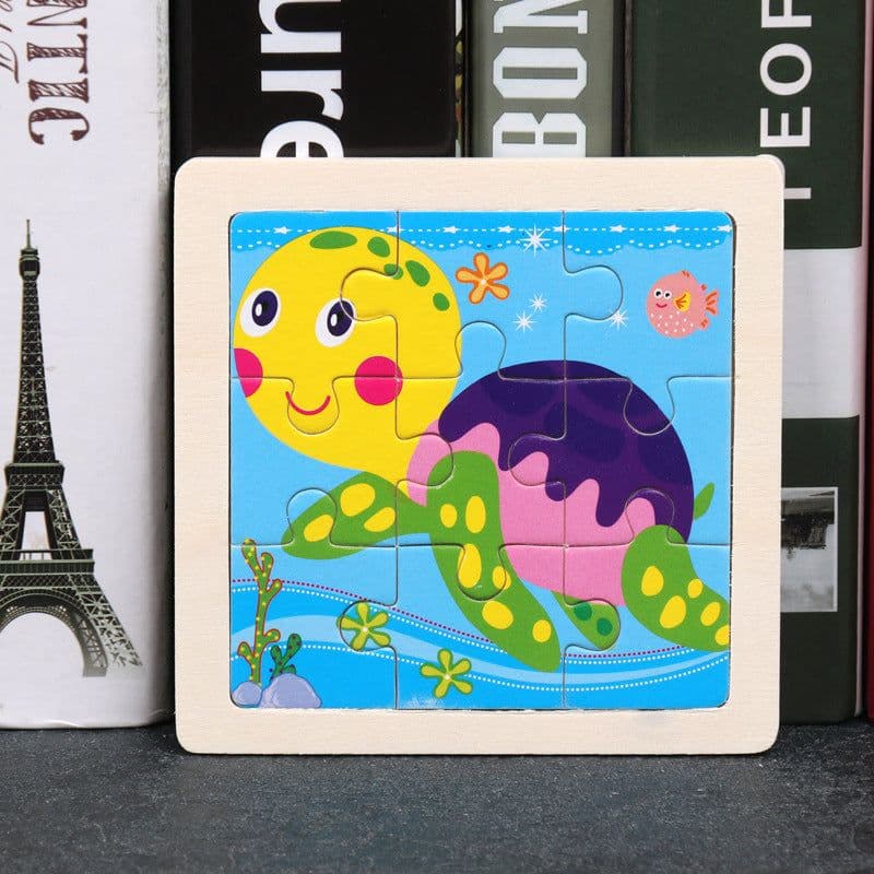image-Children's Toy Educational Zodiac Wooden Puzzle